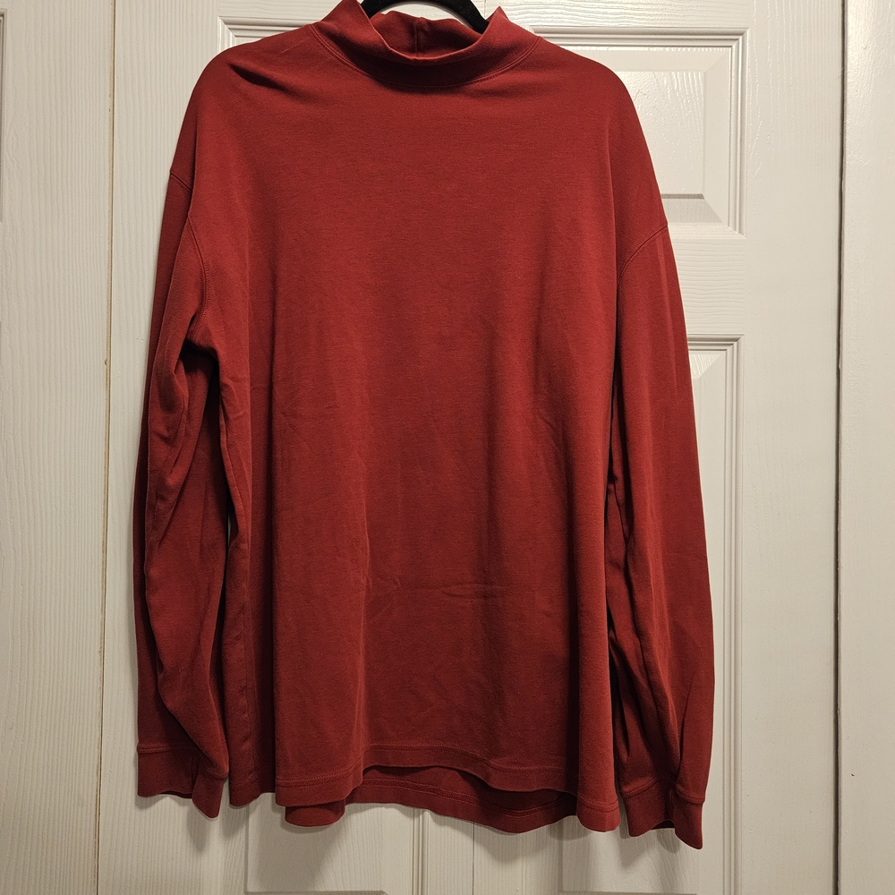 L.L. Bean Rich Red Turtleneck